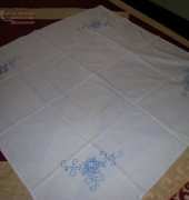 my works---- small embroidered tablecloths