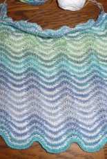 Chevron summer shawl