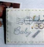 Lynne Nicoletti - Baby Embroidered envelope