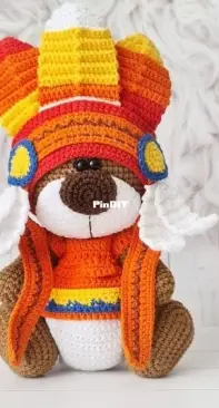 Crochet Wonders Design - Crochet Funny Bear - Olga Kurchenko - Outfit Apache for Bear