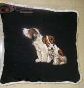 Petit Point Dogs Cushion