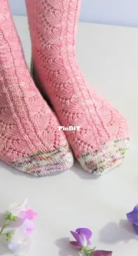 Sweet Scent of Summer Socks by Debbie Ford-Free