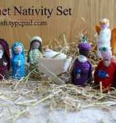 A.B. McKenna - Crochet Nativity Set complete - Free English