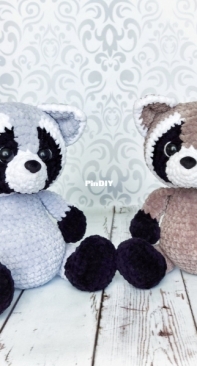 Amigurumi By Ana - Anastasiya Budaeva - Raccoon