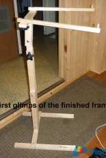 Floor frame for cross stitch