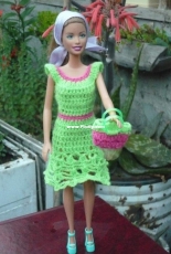 Maguinda Bolsón - Leonor dress and bag set for dolls