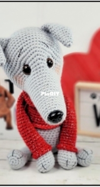 Sweet Oddity Art - Carolyne Brodie - Dash the Greyhound