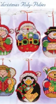 Christmas Roly-Polies by Joan Elliott from Christmas Cross Stitch Treasures PCS + XSD