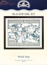 DMC-Blackwork World Map