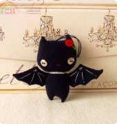 Gingermelon Halloween Bat ornament