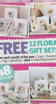 12 Floral Gift Sets Booklet from Cross Stitch Crazy - Issue 134 - February 2010