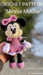 KnitToys - Tatyana Medvedeva - Minnie Mouse