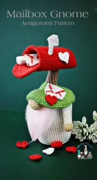 Tiknik crochet toys - Gnome Planet - Lilit Nikoyan - Mailbox Gnome