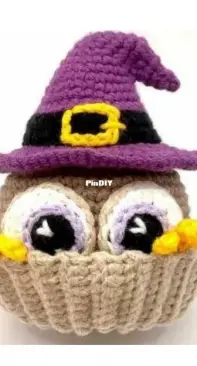 [Crochet] Chibiscraft - Reversible Owl Cupcake