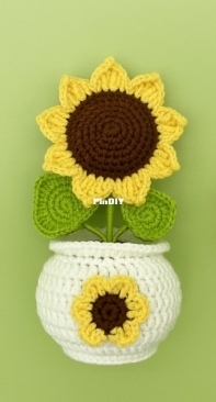 Lily Sugar'n Cream Too Cute Tulip Crochet Pot Holder Pattern