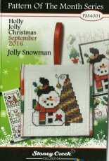 Stoney Creek Pattern Of The Month Series PM4001 September 2016 - Jolly Snowman