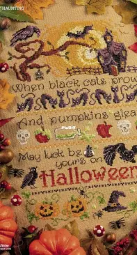 Happy Haunting Sampler by Maria Diaz from Cross Stitcher 349 XSD