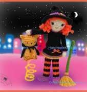 Handmade Kitty - Jenny Lloyd - Melissa the Magic Witch and Draculin Kitty