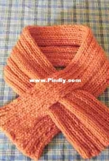 orange Keyhole scarf