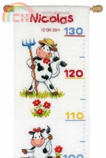 Vervaco 70.340 - PN-0011905 Silly Cows Height Chart