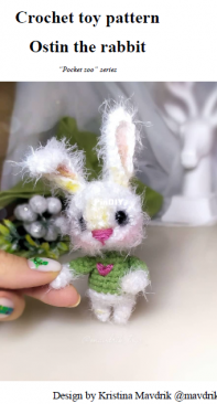 Mavdrik Toys - Kristina Mavdrik - Pocket zoo series: Ostin the rabbit