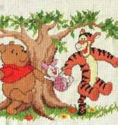 Pooh - piglet - tigger under a tree