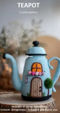 Dorogina Toys - Knitted World by Elena - Elena Dorogina - Teapot