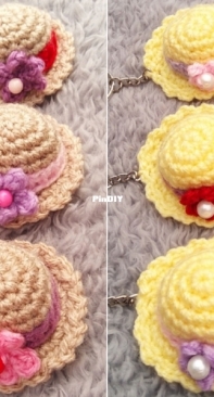 Crochet at Teris - Teri Hamilton - Garden Party Hat Keychain - Free