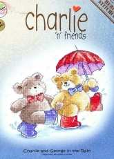 Heritage Stitchcraft CFIR824 - Charlie 'n' Friends - Charlie and George in the Rain by Margaret Sherry