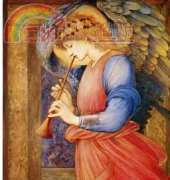 HAEAEBJ104 An Angel Playing a Flageolet by E B Jones