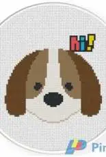 Daily Cross Stitch - Hi Dog