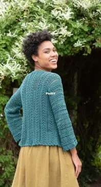Berroco - Alison Green - Trellis Cardigan