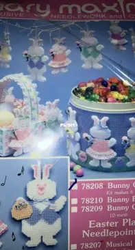 Mary Maxim 78208 Bunny Ornaments Plastic Canvas