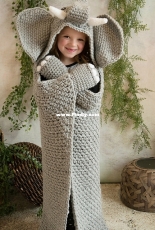Mj’s Off the Hook - Michelle Moore - Hooded Elephant Blanket