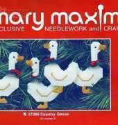 Mary maxim 27396 country geese plastic canvas