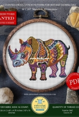Awesome Pattern Studio  287  Mandala Rhinoceros XSD + PCS