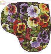 Riolis 1019 - Pansy Pillow