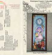 homespun country collectibles flower thyme clock 70