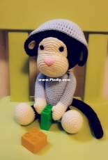 Finished craft: Crochet monkey