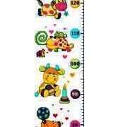 Colorful Animals Height Chart from Labores de Ana Baby 13 PCS