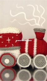 Harukishi Crochet - Advent Calendar - Locomotive - English and French - Free