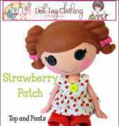 Doll Tag Clothing - Strawberry Patch Top and Pants
