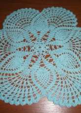 Blue doily