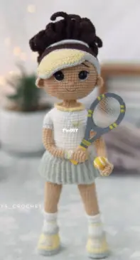 Pollytoys crochet - Dasha / Daria Lobacheva - Penny tennis player - Russian