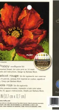 Dimensions 71-07246 Red Poppy Needlepoint Kit