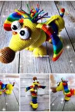 Rainbow dachshund