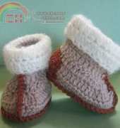 Crochetroo - Aussie Snuggly Uggies Crochet Booties for Infants and Toddlers