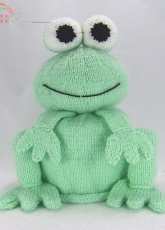 The Bog Frog-Toilet Roll Cover by Knitting by Post