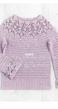 Leaf Yoke Sweater pattern by Natalia Kononova