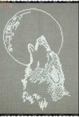 Wolf and Moon